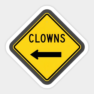 Clowns - Signage Sticker